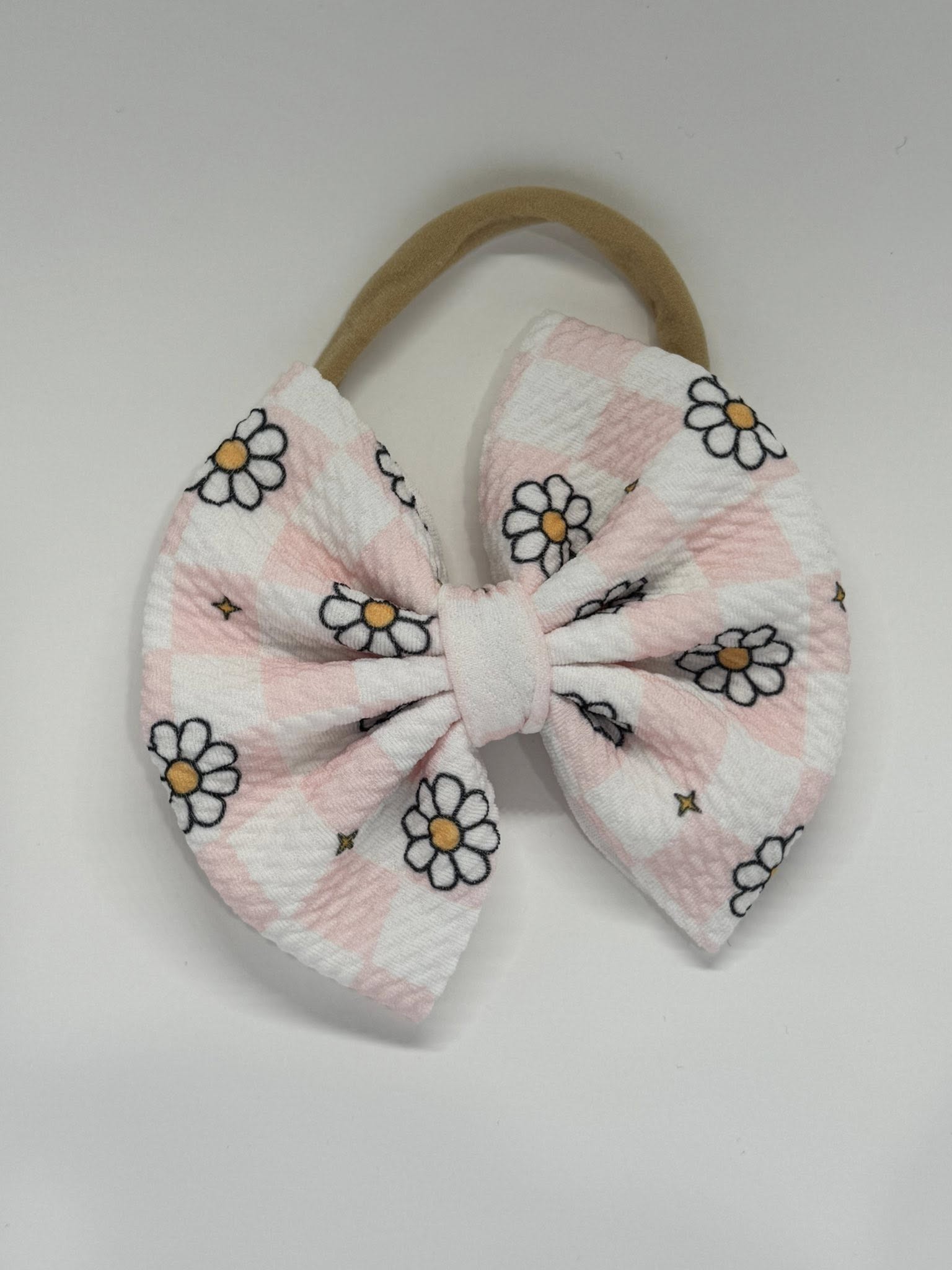 Checkered Daisies Baby Band
