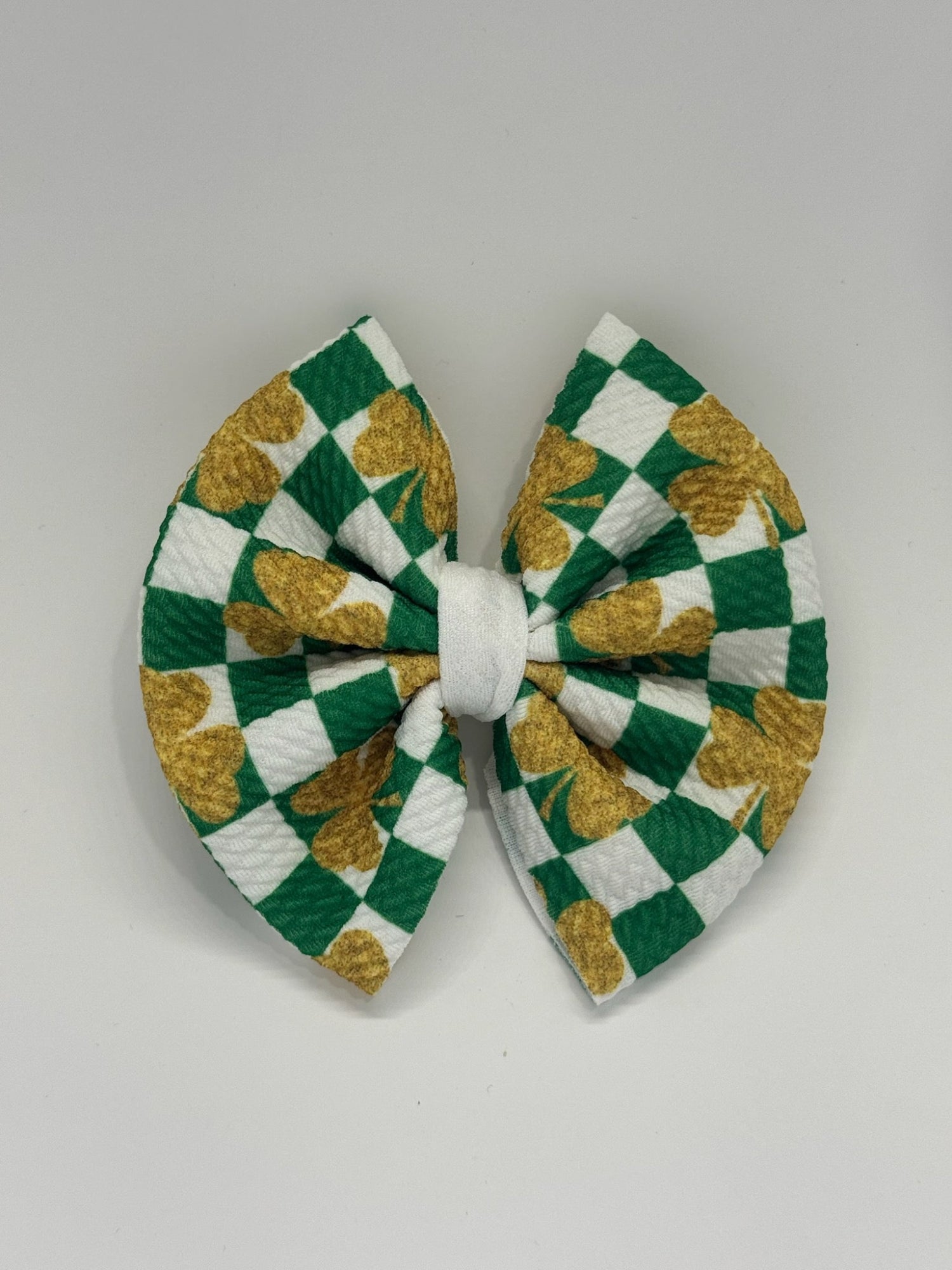 Golden Shamrocks Bow