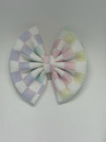 Pastel Checkered Bow