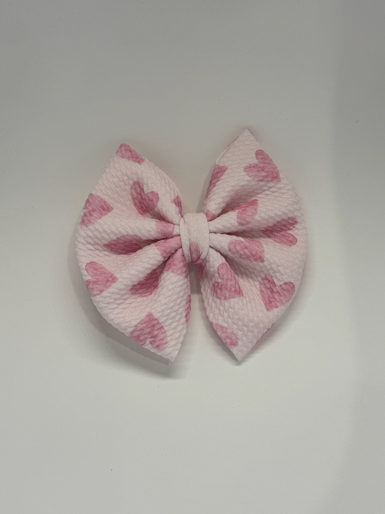 Baby Pink Heart Bow