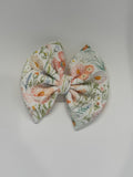 Peach Wildflowers Bow