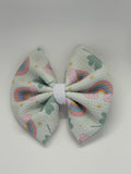 Rainbow and Shamrocks Bow